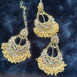 Indian Jewelry - Earrings Tikka set